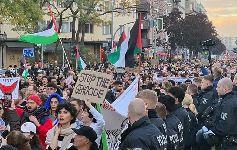 برلين وعواصم اوروبية اخرى تشهد مظاهرات تضامنية مع غزة