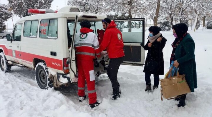 امدادرسانی به بیش از ۶۷۰۰ حادثه‌دیده در برف و کولاک