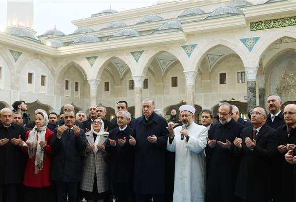 افتتاح مسجد ملت در ترکیه توسط اردوغان