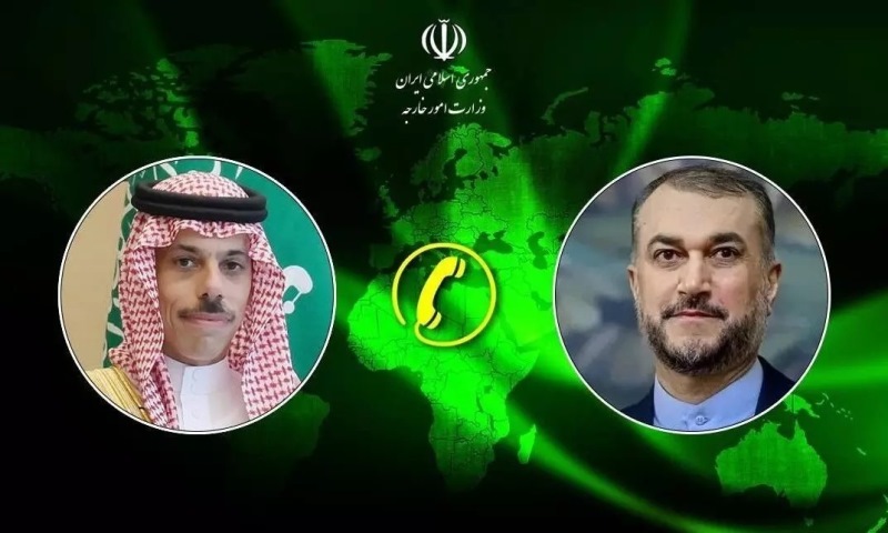 أمير عبد اللهيان وبن فرحان يبحثان في العلاقات الثنائية والتطورات بغزة و رفح