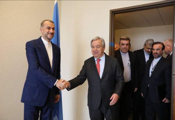 دیدار امیرعبداللهیان با دبیرکل سازمان ملل