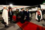 تقریر مصور ..  الرئيس الإيراني يصل إلى الجزائر