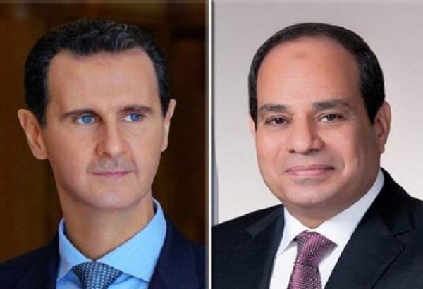 رایزنی تلفنی روسای جمهور مصر و سوریه