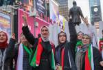 گرامیداشت زنان فلسطینی در میدان تایمز نیویورک