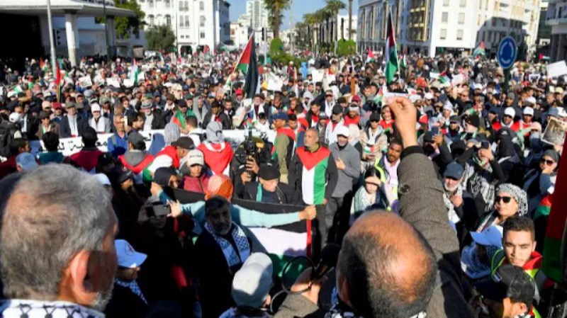 أول جمعة من شهر رمضان شهدت 125 مظاهرة في المغرب نصرة لغزة