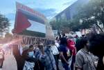 Pro-Palestine rally outside Israeli embassy in Houston, Texas (video)