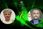 ایران اور عمان کے وزرائے خارجہ کے درمیان ٹیلی فون رابطہ