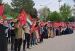 تظاهرات حمایت از فلسطین در دانشگاه حاجت تپه آنکارا