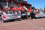 راهپیمایی دانشجویان ترکیه در حمایت از غزه