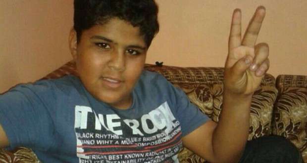 الطفل البحريني المعتقل مهدي على جعفر شجاع 