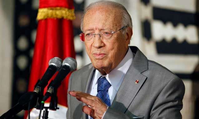 زعيم حزب نداء تونس الباجي قايد السبسي